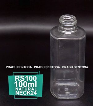 Botol PET Kosmetik RS 100 ml Natural